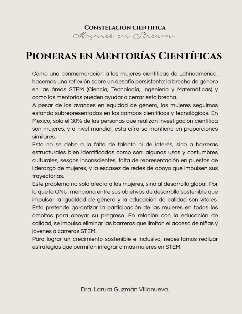 Mujeres en Stem Noviembre