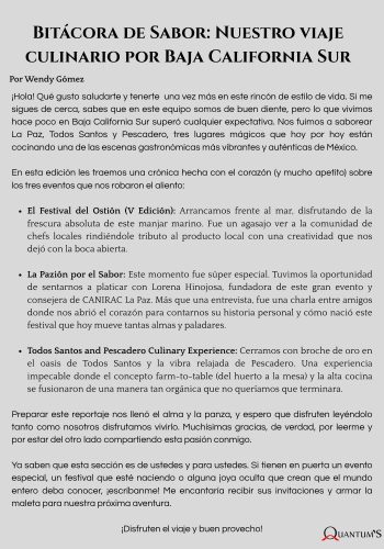 El ecosistema del ostión