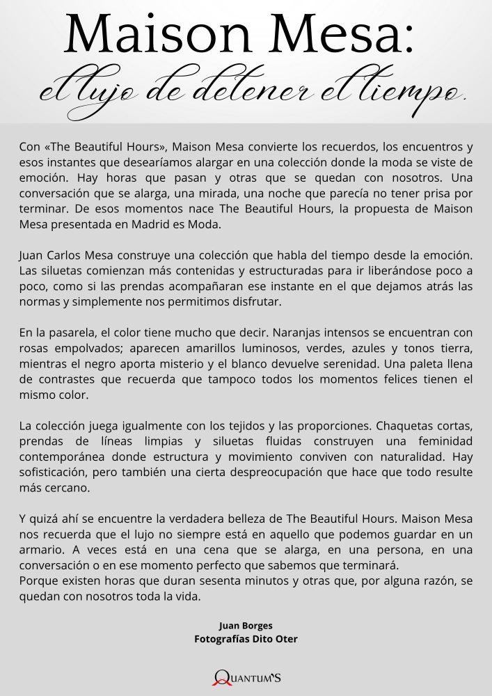 Maison Mesa El lujo de detener el tiempo