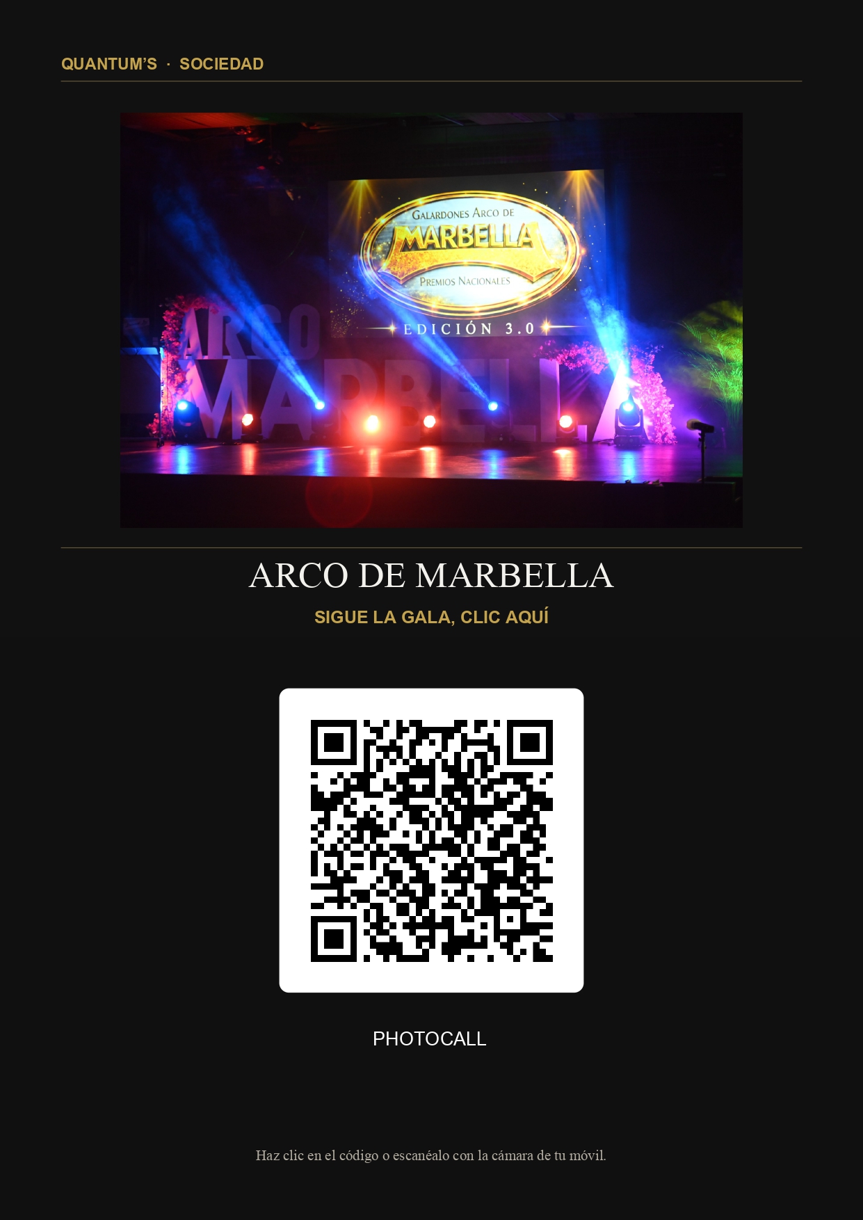 Arco de Marbella - Photocall